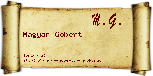 Magyar Gobert névjegykártya